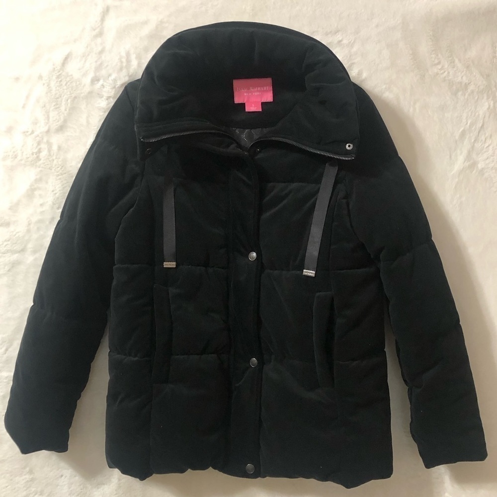 Isaac Mizrahi New York Puffer Black Jacket. Size S - Picture 7 of 11